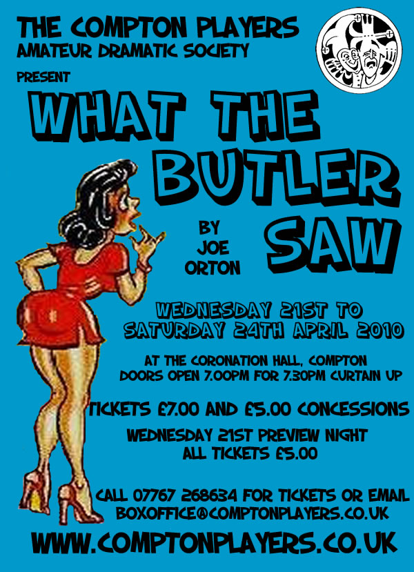 What the Butler Saw poster